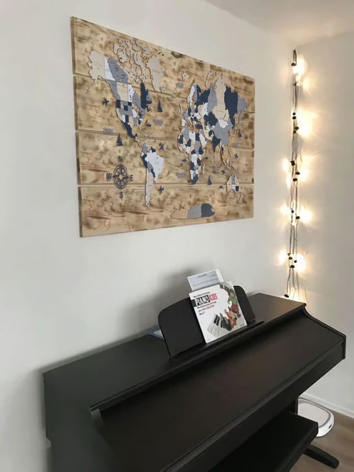 Wooden world map Sun, 3d wooden world map Sahara, Handmade world map Sahara, Eco friendly wooden world map Sahara, Wooden world map puzzle Sahara, Wooden map with push pins Sahara