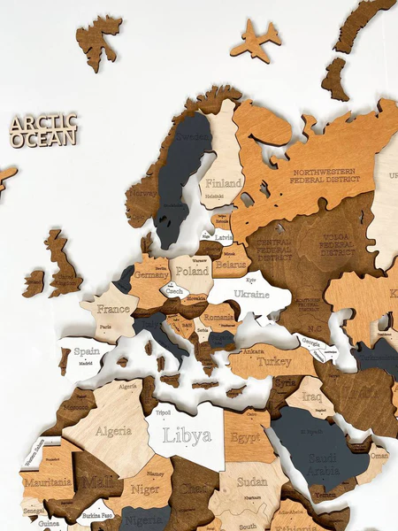 Wooden world map, 3d wooden world map, Handmade world map, Eco friendly wooden world map, Wooden world map puzzle, Wooden map with push pins