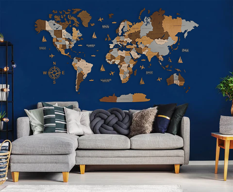 Wooden world map Sahara, 3d wooden world map Sahara, Handmade world map Sahara, Eco friendly wooden world map Sahara, Wooden world map puzzle Sahara, Wooden map with push pins Sahara