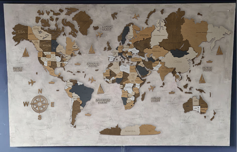 Wooden world map Coffee, 3d wooden world map Coffee, Handmade world map Coffee, Eco friendly wooden world map Coffee, Wooden world map puzzle Coffee, Wooden map with push pins Coffee