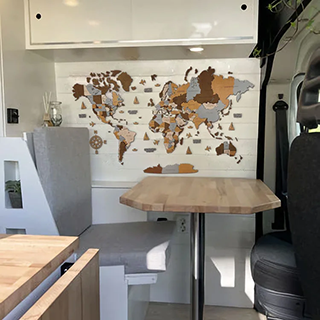 3 unusual places to put your wooden map