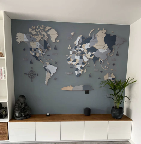 Wooden world map Alaska, 3d wooden world map Alaska, Handmade world map Alaska, Eco friendly wooden world map Alaska, Wooden world map puzzle Alaska, Wooden map with push pins Alaska