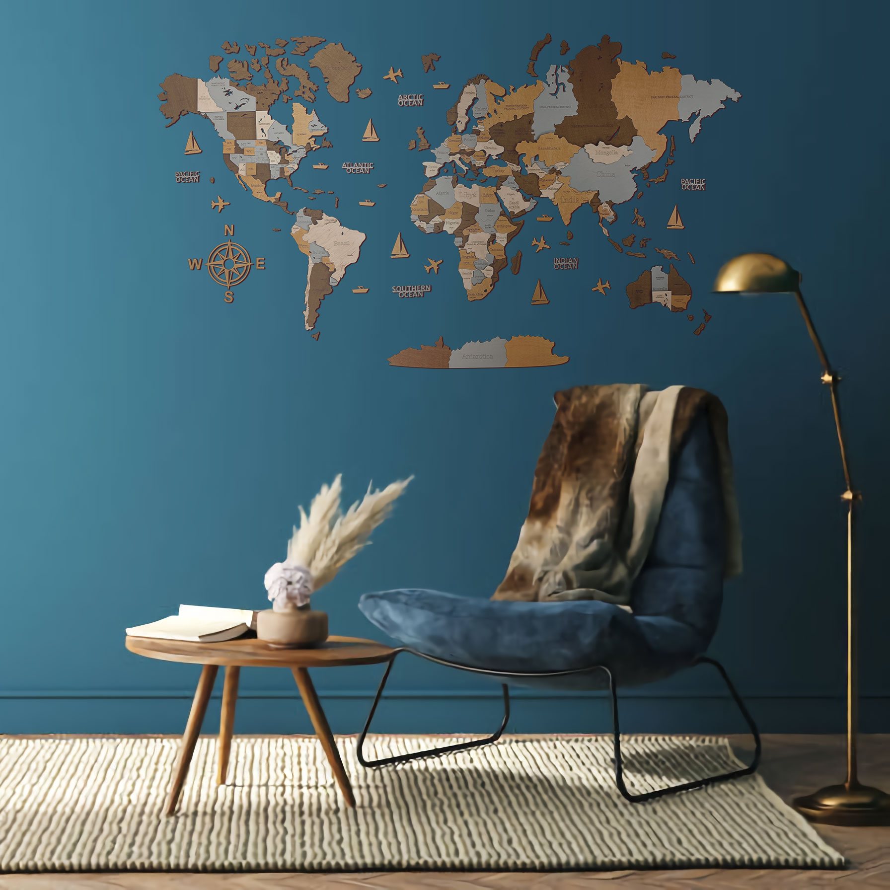 Wooden world map Sahara, 3d wooden world map Sahara, Handmade world map Sahara, Eco friendly wooden world map Sahara, Wooden world map puzzle Sahara, Wooden map with push pins Sahara