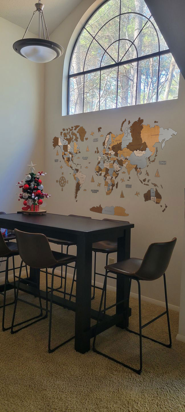 Wooden world map Sahara, 3d wooden world map Sahara, Handmade world map Sahara, Eco friendly wooden world map Sahara, Wooden world map puzzle Sahara, Wooden map with push pins Sahara