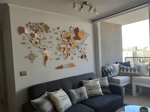 Wooden world map Sahara, 3d wooden world map Sahara, Handmade world map Sahara, Eco friendly wooden world map Sahara, Wooden world map puzzle Sahara, Wooden map with push pins Sahara